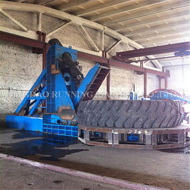 4 मीटर बड़े अपशिष्ट टायर रीसाइक्लिंग मशीन 20 - 100 मेष पाउडर का आकार कम ऊर्जा की खपत